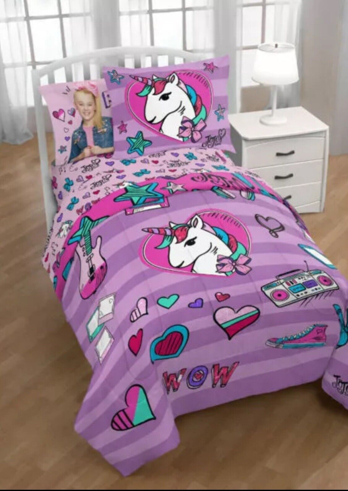 Nickelodeon's JoJo Siwa Twin/Full Kid's Bedding - 2 Pieces