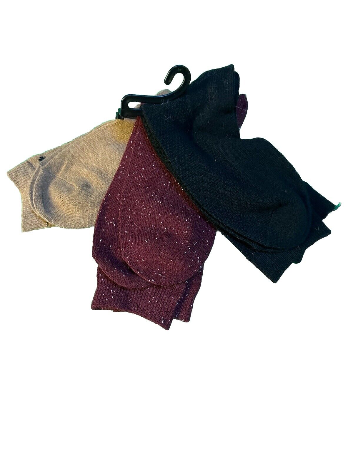 Muk Luks 3 pack Womens Tall Boot Socks Size 6-11 Black Brown Red with Tags