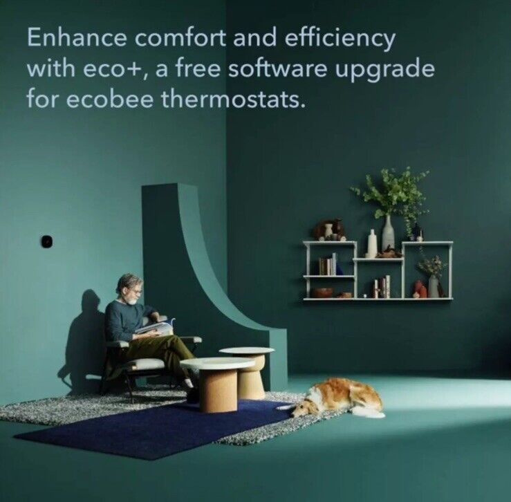 Ecobee Smart Thermostat with Voice Control & Smart Sensor EB-STATE5-01 - New