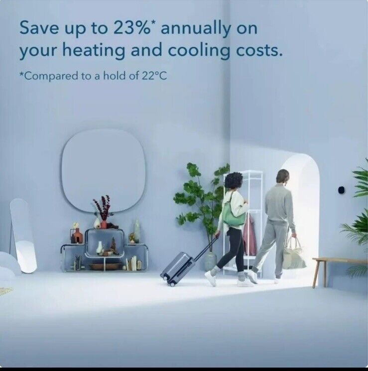 Ecobee Smart Thermostat with Voice Control & Smart Sensor EB-STATE5-01 - New