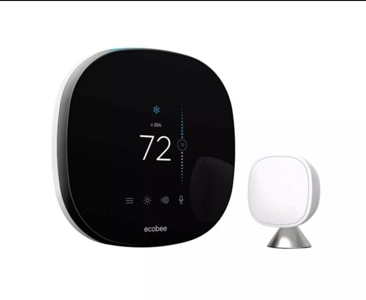 Ecobee Smart Thermostat with Voice Control & Smart Sensor EB-STATE5-01 - New