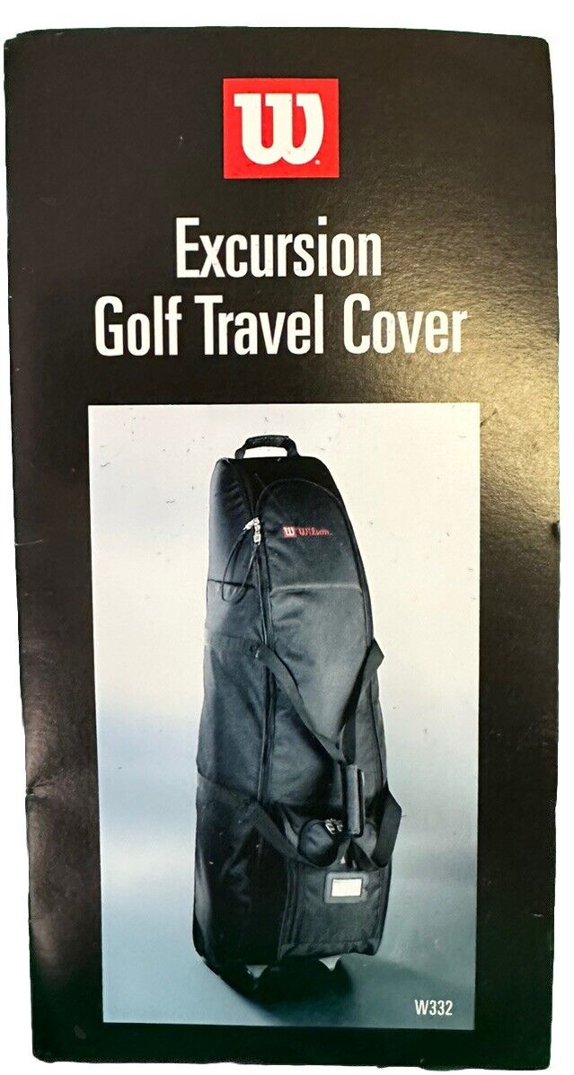 New Wilson Excursion Golf Clubs Bag Case Travel Cover With Wheels