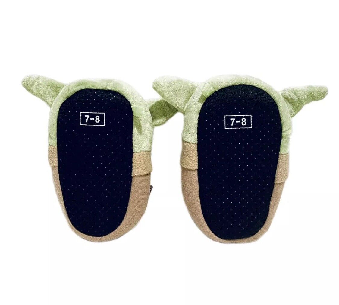 Disney Star Wars Mandalorian Baby Yoda The Child Grogu Toddler Slippers Sz: 7-8