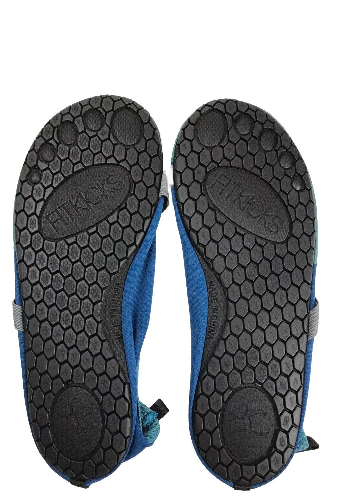 FitKicks Blue Green Mens S Small 7-8 Shoes Active Lifestyle Footwear Ergonomic