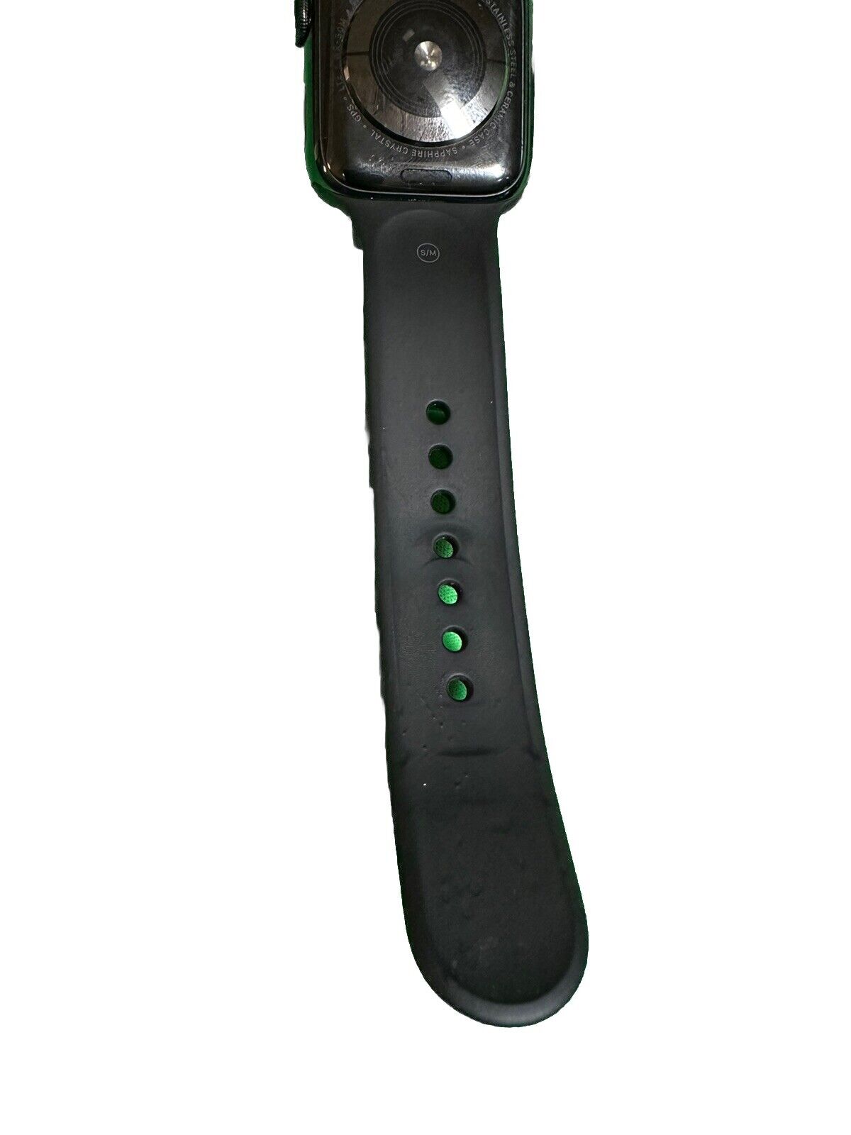 Apple Watch Series 4 44mm Stainless Steel Black Band GPS + Cellular - Very Good