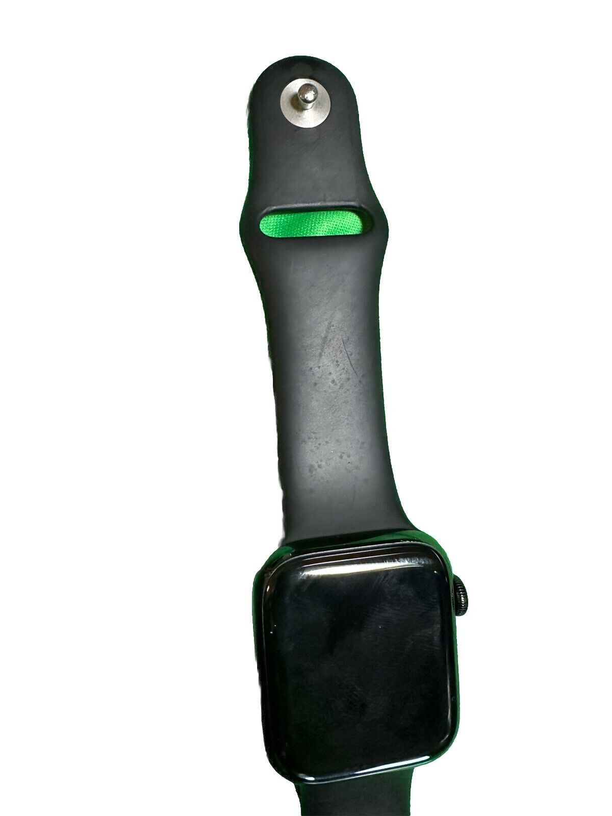 Apple Watch Series 4 44mm Stainless Steel Black Band GPS + Cellular - Very Good