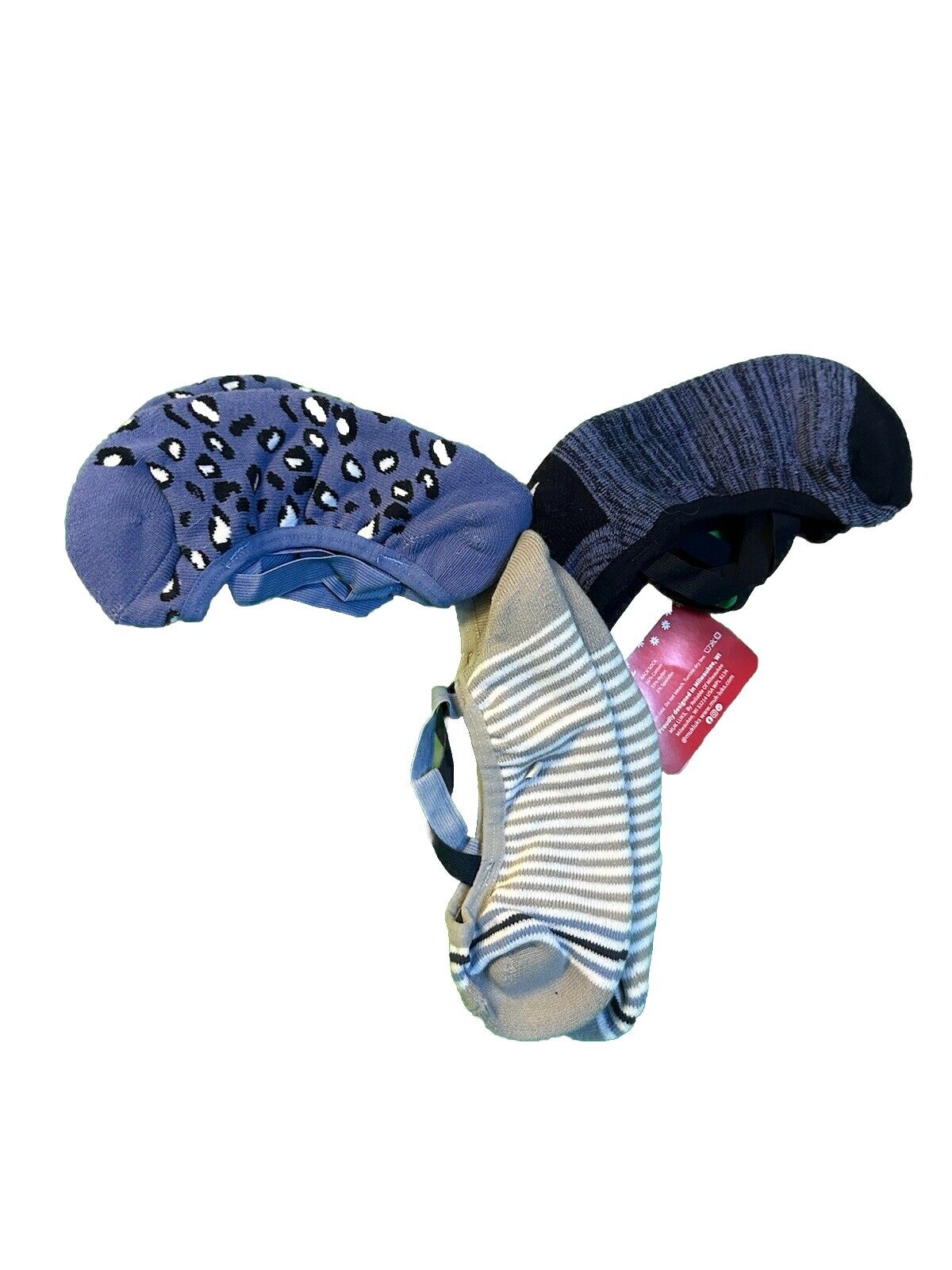 MUK LUKS Womens Ballerina No Show - Size 6-11 3 Pair Pkg- NWT