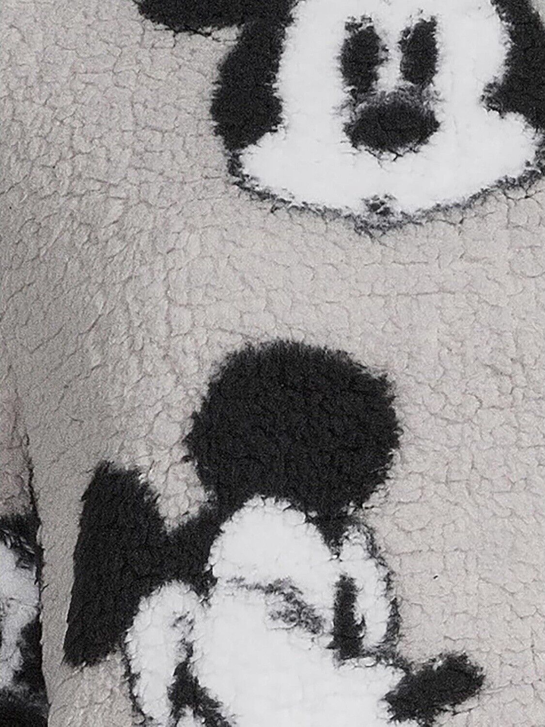 NEW Disney Mickey Mouse Women's 2 Piece Pajamas PJ Set Plush Black/Grey M (8-10)