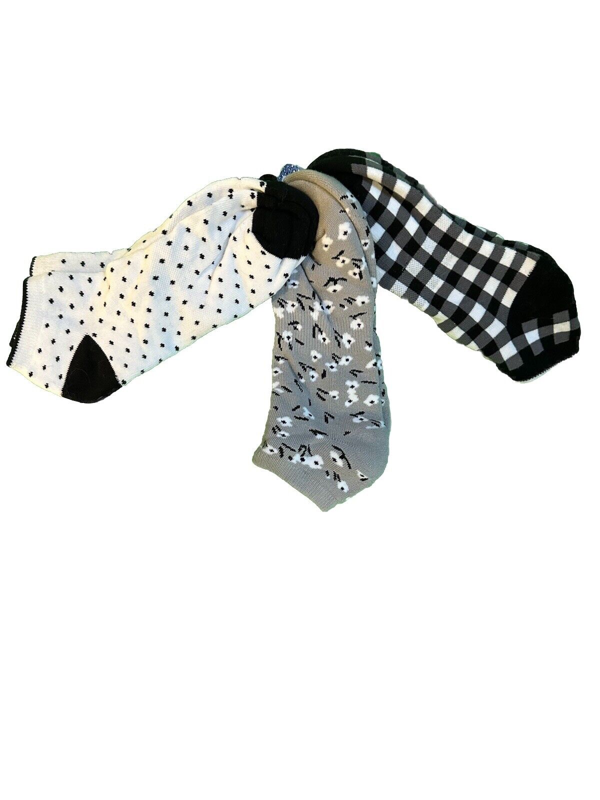 Muk Luks Womens Cushioned Ankle Socks Pack of 3 - Size 6-11 New