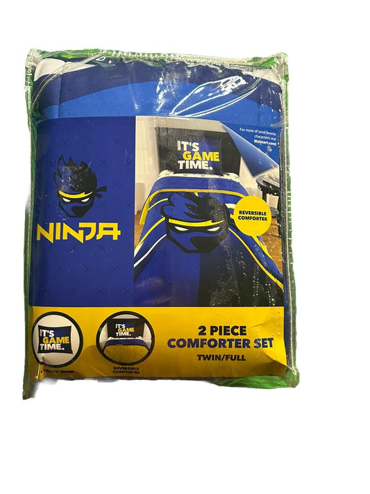 Ninja Game Time The Influencer Twin/Full Comforter And Pillow Sham