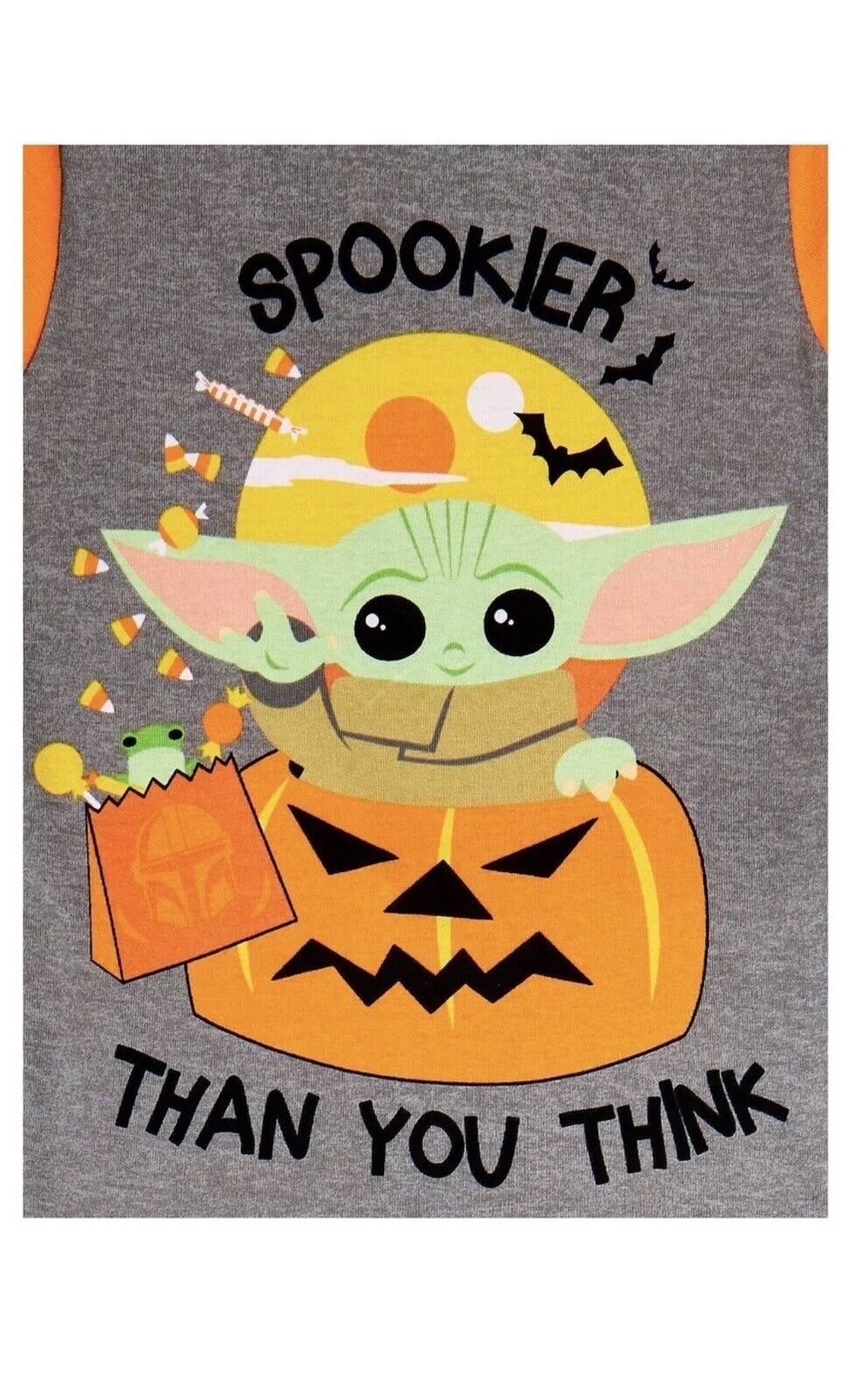 Baby Yoda HALLOWEEN Pajamas Size 6 Mandalorian Star Wars NWT