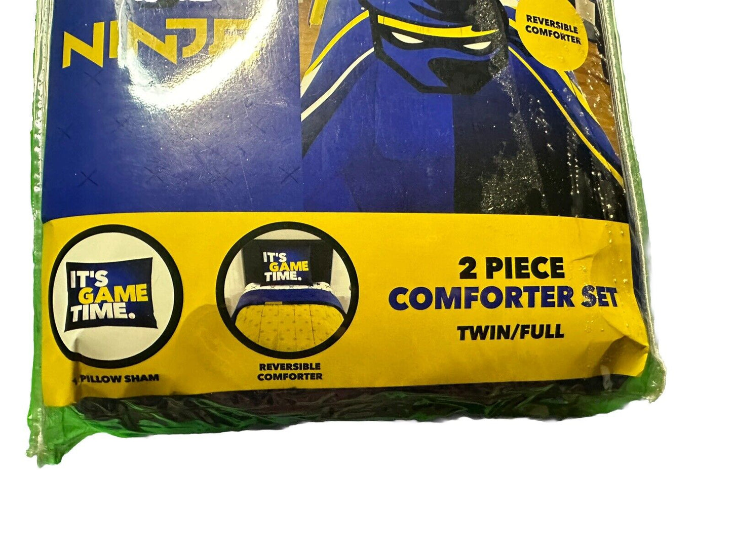 Ninja Game Time The Influencer Twin/Full Comforter And Pillow Sham